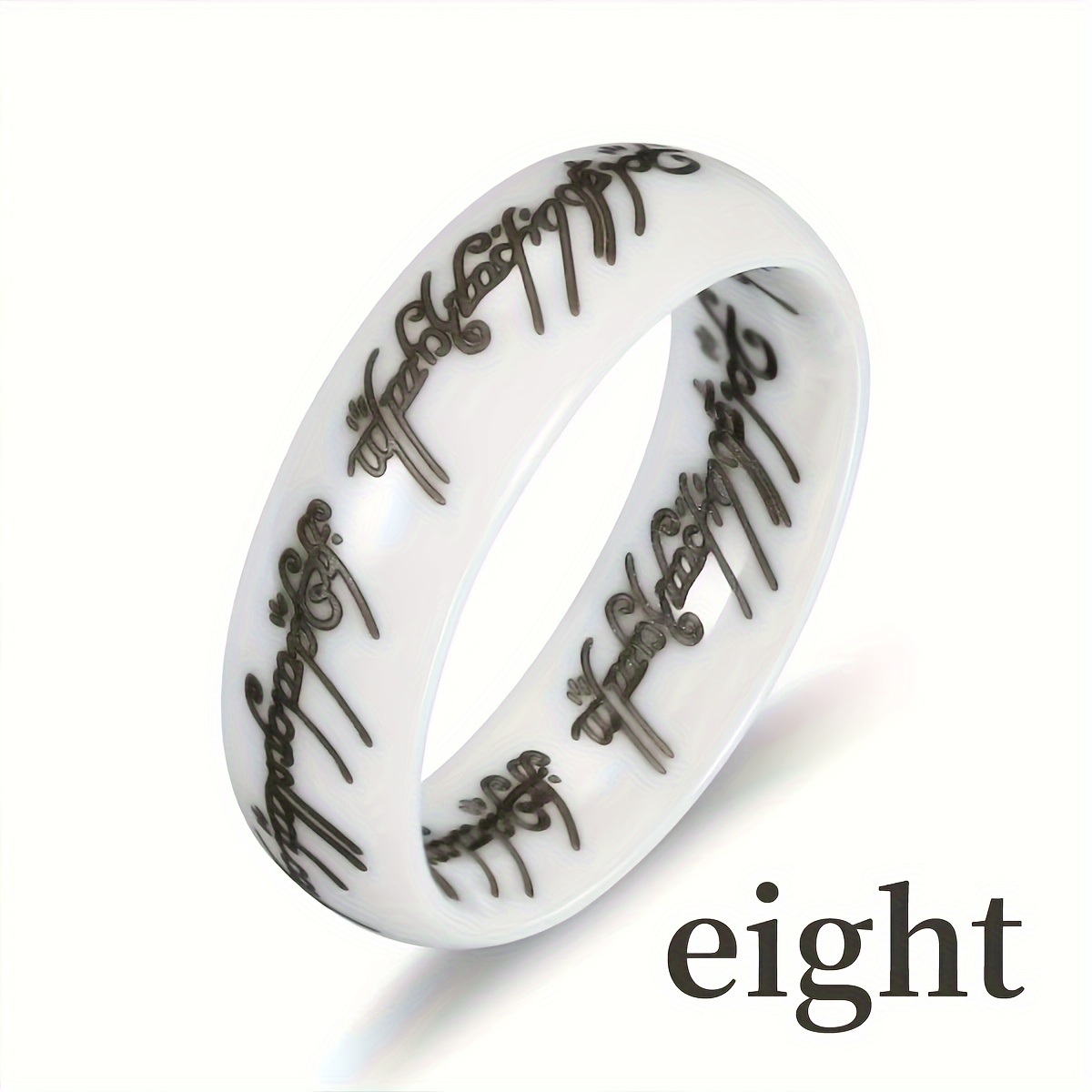 Hip Hop Ceramic Ring - Stylish and Versatile Accessory